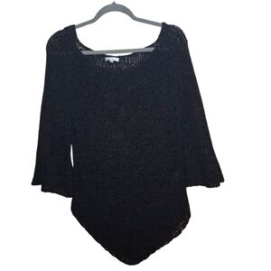 Parabeau Women’s Sweater Boat Bateau Neck Dolman 3/4 Sleeve Loose Knit S/P